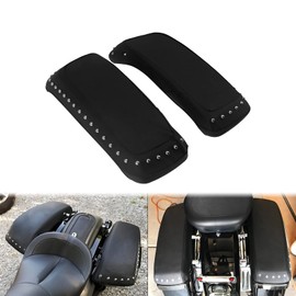 HDBUBALUS Saddle Bag Protective Caps with Nail PU Leather Waterproof Fit for Harley Touring Street Glide Road King Road Glide Electra Glide Ultra 2014-2020