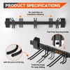 32" Ski & Snowboard Wall Rack – Heavy-Duty Wall Mounted