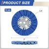 QZATTCAEN 8" Blue Airway Buffing Wheel,5/8'' Arbor Hole,12 Plys/Coarse Polishing