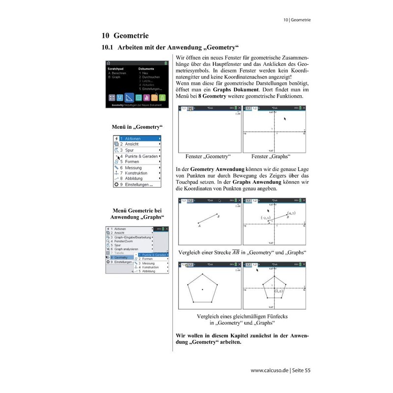 CALCUSO TI-Nspire CX II-T & II-T CAS Graphing Calculator Book