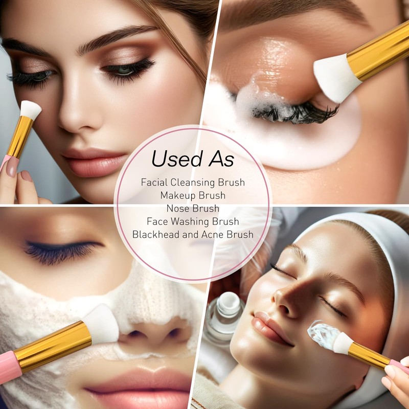 Jaasuee 6 Pieces Lash Brush Cleaning Set for Nose Cleaning,