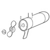 Watersnake Prop Kit 2-Bladed Propeller Suits 18-24Lb (75.5mm Pitch)