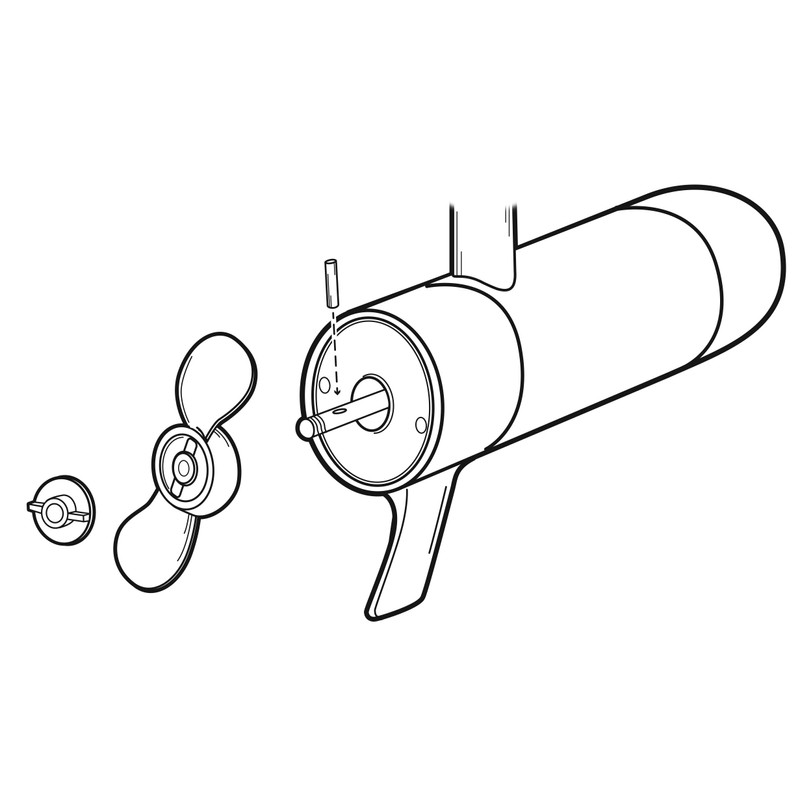 Watersnake Prop Kit 2-Bladed Propeller Suits 18-24Lb (75.5mm Pitch)