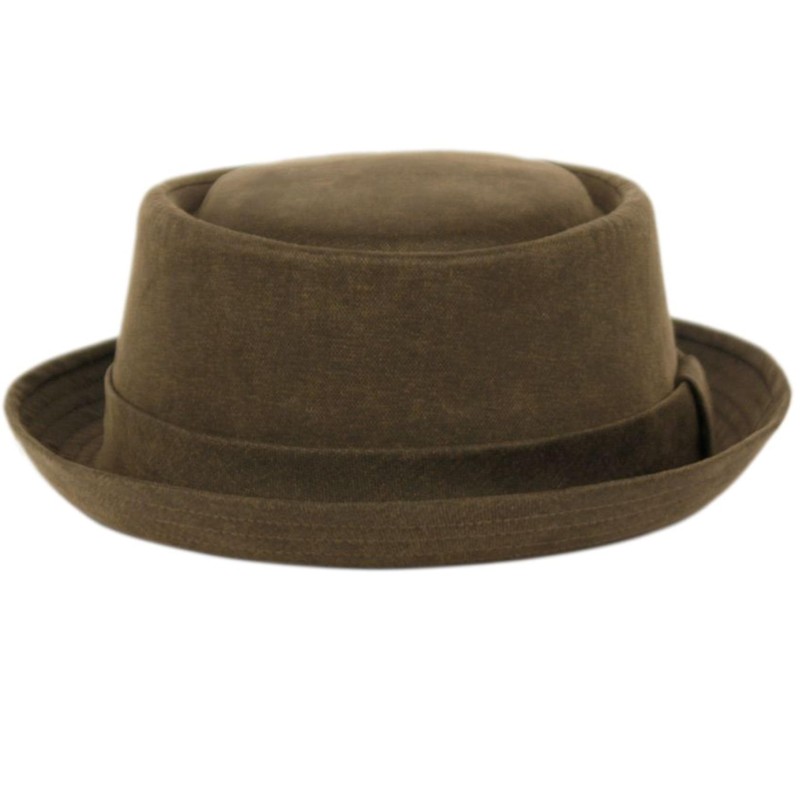 Odenton Pork Pie Cloth Hat Women/Men (US, Alpha, Medium, Brown)