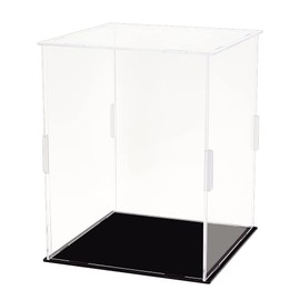 FINGERINSPIRE Mini Helmet Display Case with 13 Rubber 16.5 x 16.5 x 20.5 cm Assembleable Dustproof Box Made of Transparent Acrylic Transparent Waterproof Protection Display Case for Basketball Model