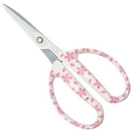 Chikamasa Florist CRI-360SFWSW Arrangement Scissors, Fluorine, Blade Cap Included, Sakura White