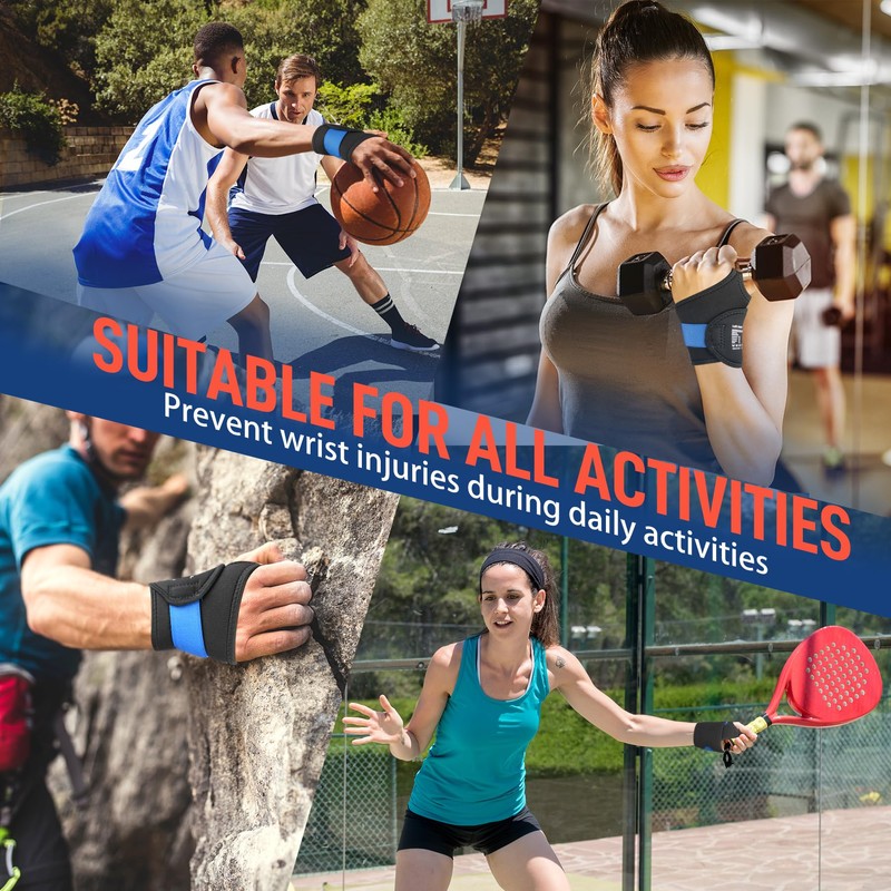 FEATOL 2 Pack Wrist Support, Provides Support & Compression to