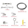 1/16 Wire Rope Kit,Vinyl Coated Aircraft Cable,7x7 Strand Core with