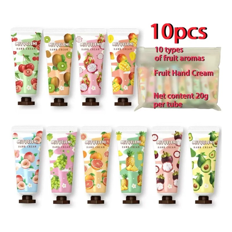 Crema Para Manos Aroma Frutal 10 Piezas 20g C/u Fruit