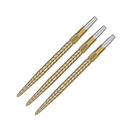 Target Darts Swiss Point Dart Points, RVE (3 Pack Set of Tips) 30MM – Gold | Change Dart Points, Swiss Storm Points, Professional Darts Accessories