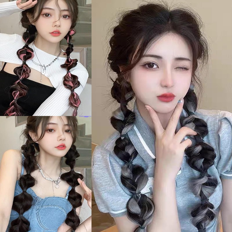 HAPVITAL Wig Ponytail Gradient Extensions Natural Ponytail Wig Extensions Cute