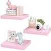 PopiShelves Small Pink Floating Shelves for Wall - 12 x