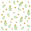 Maydahui Yellow Daisy Flower Wall Stickers Rustic Country Floral Wall