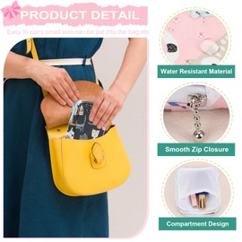 Desing Wish 2 Pcs Makeup Bag Small Sanitary Napkin Storage Bags Women Girls Period Bag Feminine Period Pouch Portable Small Items Storage Pouch Travel School Cosmetic Organizer for Teen Ladies Gifts