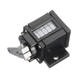 sourcing map Hand Counter with Spring 5 Digit Counter Hand Pull Resettable Manual Operation Clicker