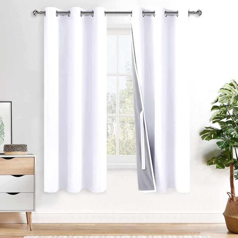 XWZO - Cortinas opacas con sombreado completo de 45 pulgadas