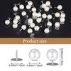 YUXIANLB 30 Pcs No Sew Pearl Buttons Pins for Women,