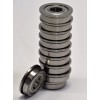 QBBC FR6-ZZ C3 Flanged Premium Shielded Ball Bearing, 3/8"x7/8"x.281