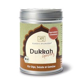 Classic Ayurveda - Organic Dukkah Spice - 120 g - Ayurvedic Oriental Spice Mix for Dips, Salads & Vegetables