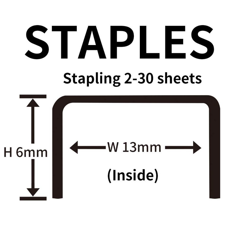 RAYSOONER Heavy Duty Stapler 23/6 Width 13mm Needle Foot 6mm