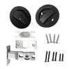 Betensh Keyless Pocket Door Lock - Round Sliding Door Handle,