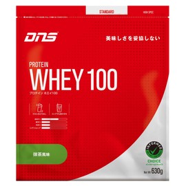DNS Whey 100 Protein, Matcha Flavor, 21.6 oz (630 g), Made in Japan, Drink with Water, Protein, WPC, Whey Protein, Muscle Training