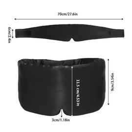 Adjustable Silk Eye Mask,100% Full Shading to Block Light Interference,Allowing You to Fall Into Deep Sleep Instantly on a Plane or in a Hotel