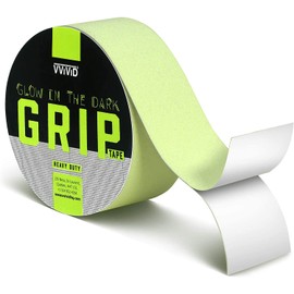 VViViD Heavy-Duty Luminous Fluorescent Green Glow In The Dark Non-Slip Texture Safety Grip Tape (0.5" x 25ft)