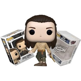 Funko Game of Thrones - Arya Stark Training with Sword + ToyBop Protector: Pop! TV Vinyl Figure (Bundled with Pro-Deluxe Pop Protector Collector Case Box Gift Set)