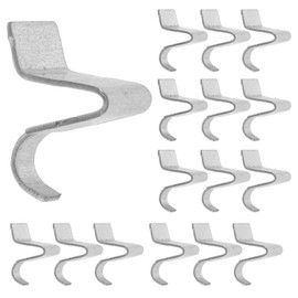 16pcs Cabinet Shelf Clips, Heavy Duty Shelving Brackets Clips Shelf Pegs Support Clip Holder Compatible with Sandusky Metal Cabinet (Silver)