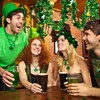 50FT St.Patrick's Day Tinsel Garland Shamrock Clover Green Gold Metallic