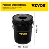 VEVOR DWC Hydroponic System, 5 Gallon 4 Buckets, Deep Water