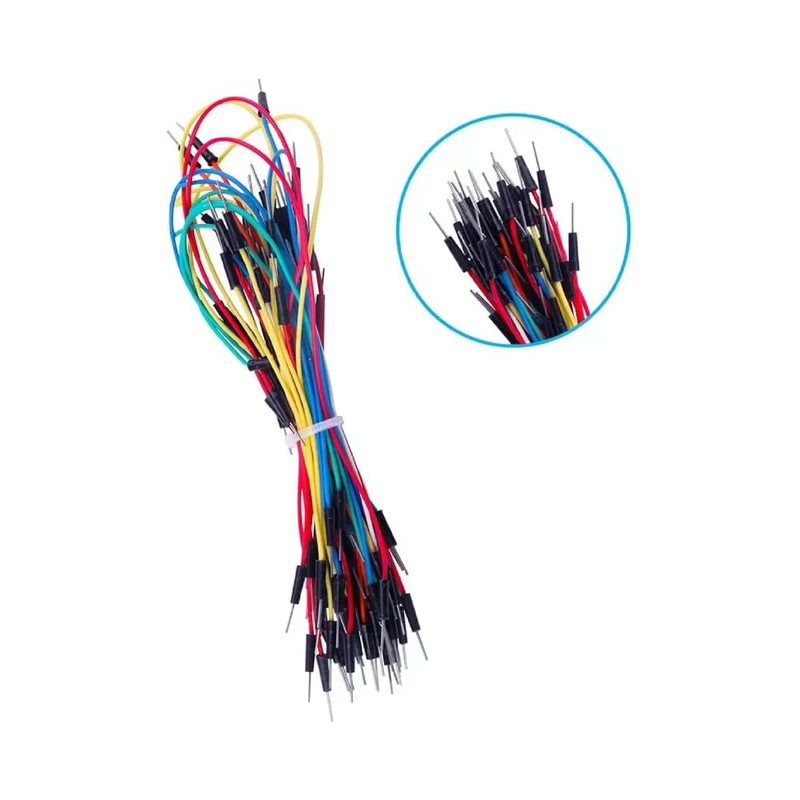 MV ELECTRONICA CABLES DUPONT JUMPER MACHO MACHO 65 PZS VARIOS