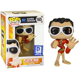Funko Plastic Man (Legion of Collectors Exc): Pop! Heroes Vinyl Figure & 1 Compatible Graphic Protector Bundle (165 - 00026 - B)