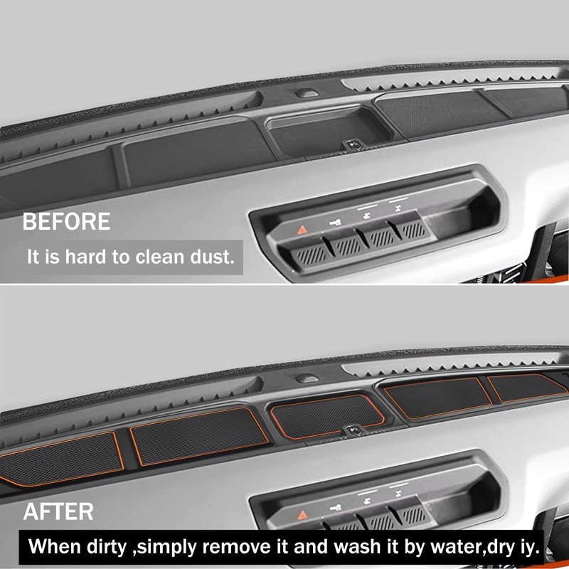 SENSHINE Silicone Dash Dashboard Cover Mat for Ford Bronco Accessories