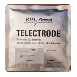 Bio Protech 100 Pcs ECG EKG electrodes Foam 43X45 mm Resting, Exercise, Amb Electrodes T716