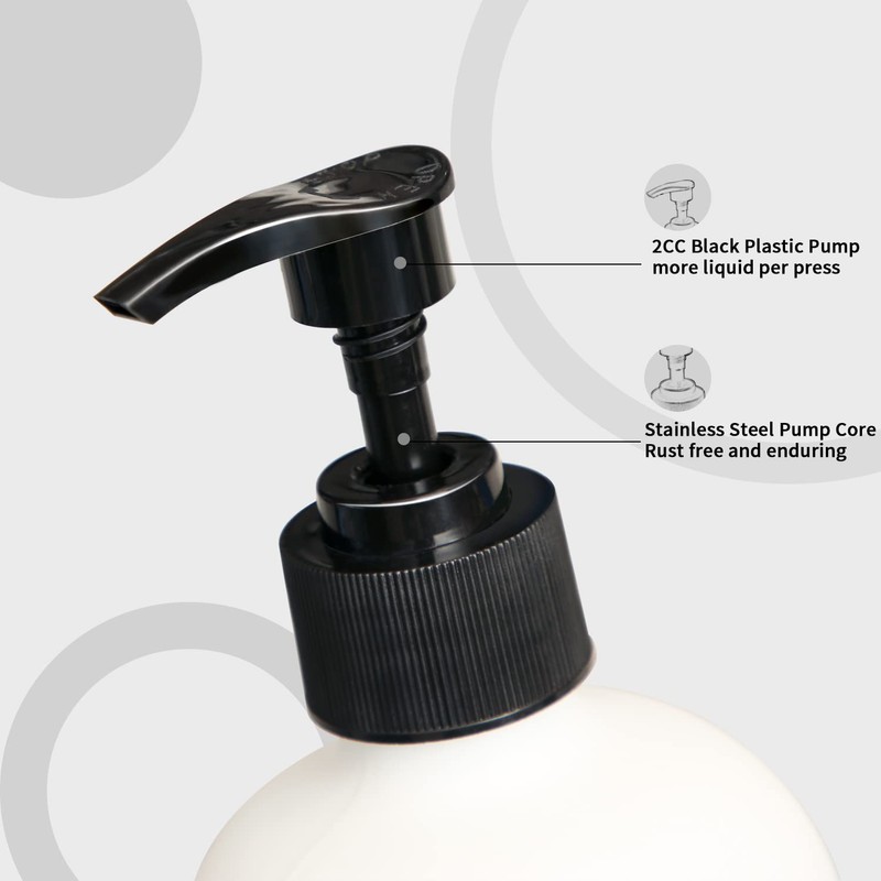 MOMEEMO Soap Dispenser Set 2 Pack, Contains Dish Soap Dispenser