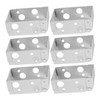 ULTECHNOVO 6Pcs Low Profile Blind Brackets for Easy Installation Sturdy