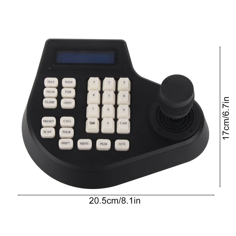 3D PTZ Camera Keyboard RS485 PTZ Joystick Controller LCD Display