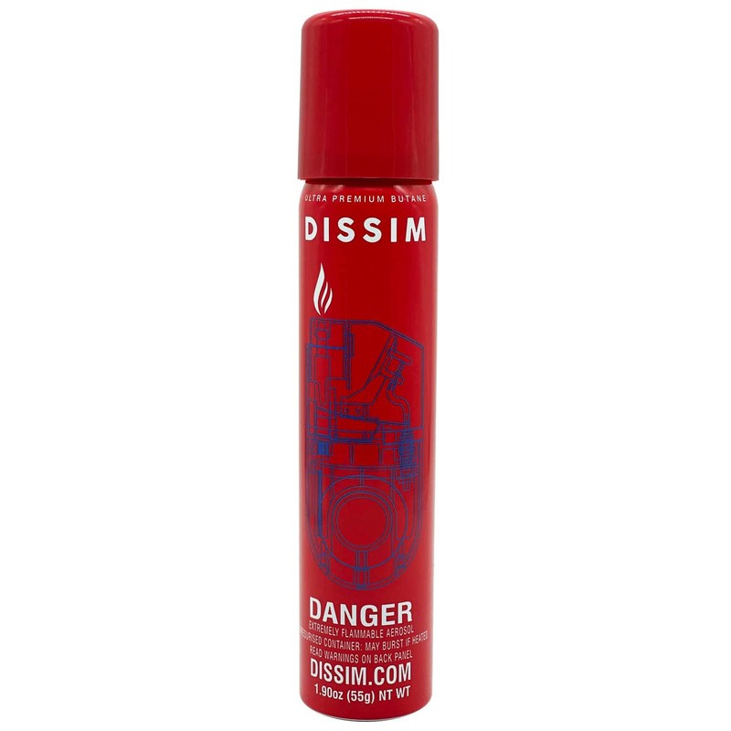 DISSIM Butane Refill Lighter Fluid Gas Canister for Torch or