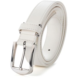 GONZ Golf Belt, Men's, Stretch Belt, Gentleman Belt, Stretch Belt, white