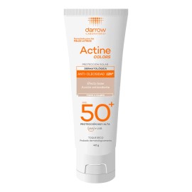 Protector Solar Dermatológico Facial Actine Colors Claro FPS50+ 40g Darrow