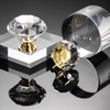 CZC HOME 10pcs 40mm Crystal Glass Door Drawer Knobs Diamond