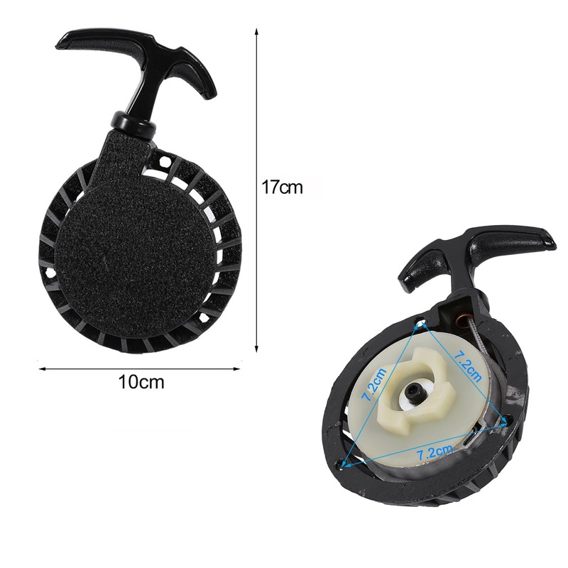 Nikou Pull Starter, Motorcycle Black Pull Start Recoil Starter Replacement