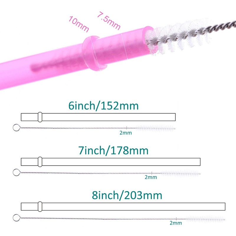 Dakoufish 8 Inch Reusable Plastic Short Straws for 16oz 20oz