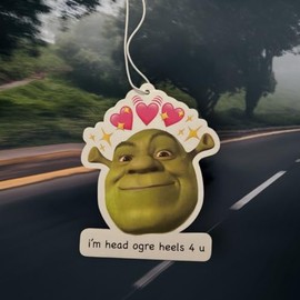 Funny joke Car Air Freshener, Decorative Hanging Design with Hearts and Stars