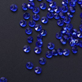 EXCEART 2000pcs 4. 5mm Crystal Vase Fillers Fake Diamonds Clear Acrylic Diamonds Crystals Gems Acrylic Gem Table Scatter Crystals- Dark Blue