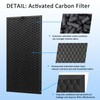 XD6065 Activated Carbon & XD6075 True HEPA Replacement Filter, Compatible