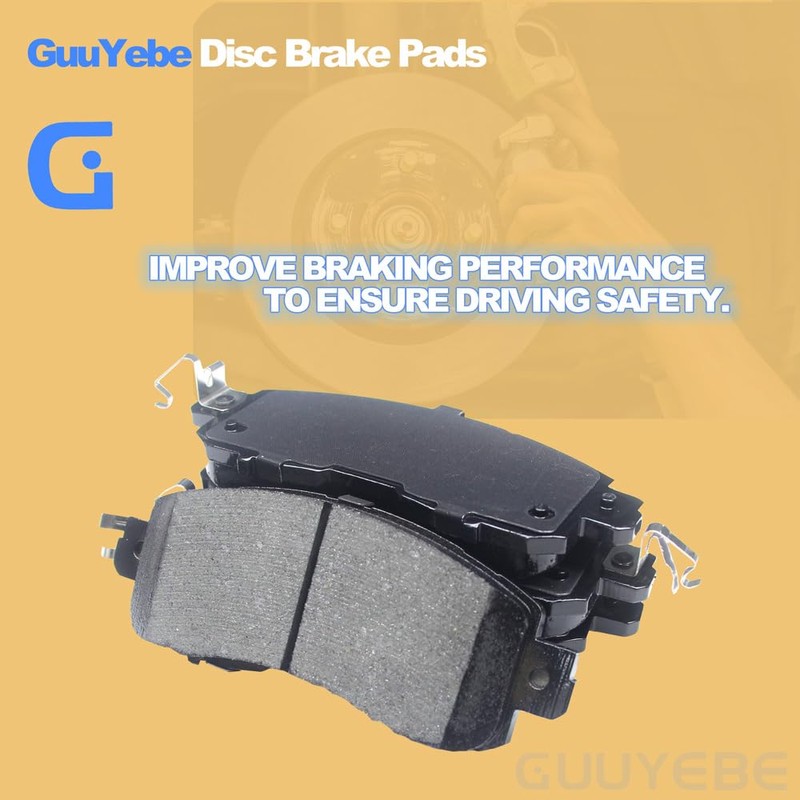 Front Brake Pads Kit,For Nissan 2013-2025 Altima and 2014-2018 Leaf,1650