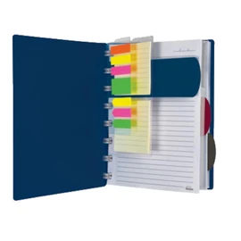 Ampad Versa Crossover Notebook, 6 x 9 Inch Size, Wide-Ruled, Navy, 60 Sheets (25-635)